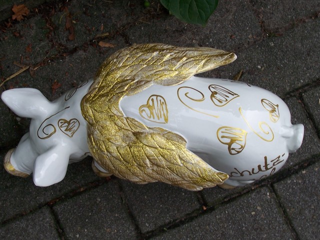 Schutzengel, Gold und Goldglimmer