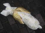 Fl�gelschwein Design Schutzengel, Gold und Glimmer, Sonderanfertigung