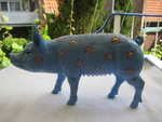Fledermaus-Schwein mit Perlen-Bl�ten