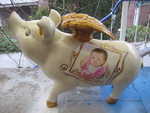 Luxus Sparschwein mit Baby Portrait