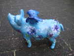 Stiefm�tterchen-Hummel mit "Perlen"