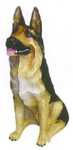 Sch�ferhund sitzend, H�he: 80cm