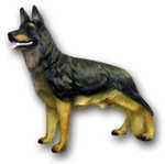 Sch�ferhund stehend, L�nge: 100cm, H�he: 90cm