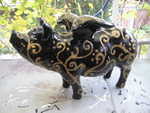 Hummel-Sparschwein mit Glimnmer-Schn�rkeln