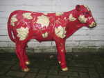 Kalb mit Bl�tenranke, Gold