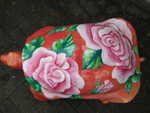 Riesenschildk�te mit Rosen und gold