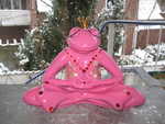 rosa Yogafrosch