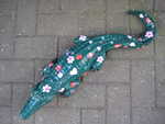 Krokodil mit Herzen und Strass, Sonderanfertigung