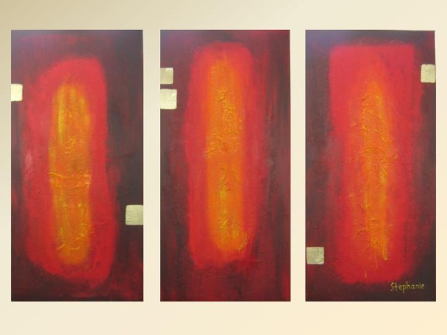 Abstraktes von Stephanie, Triptichon