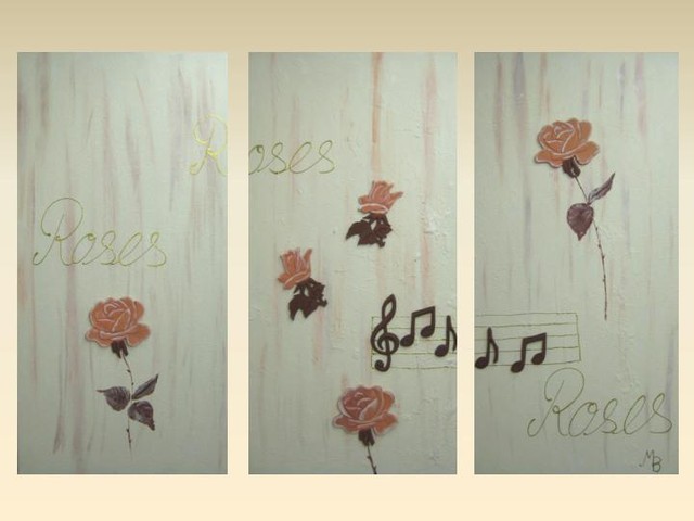 Roses von M.B., Triptichon